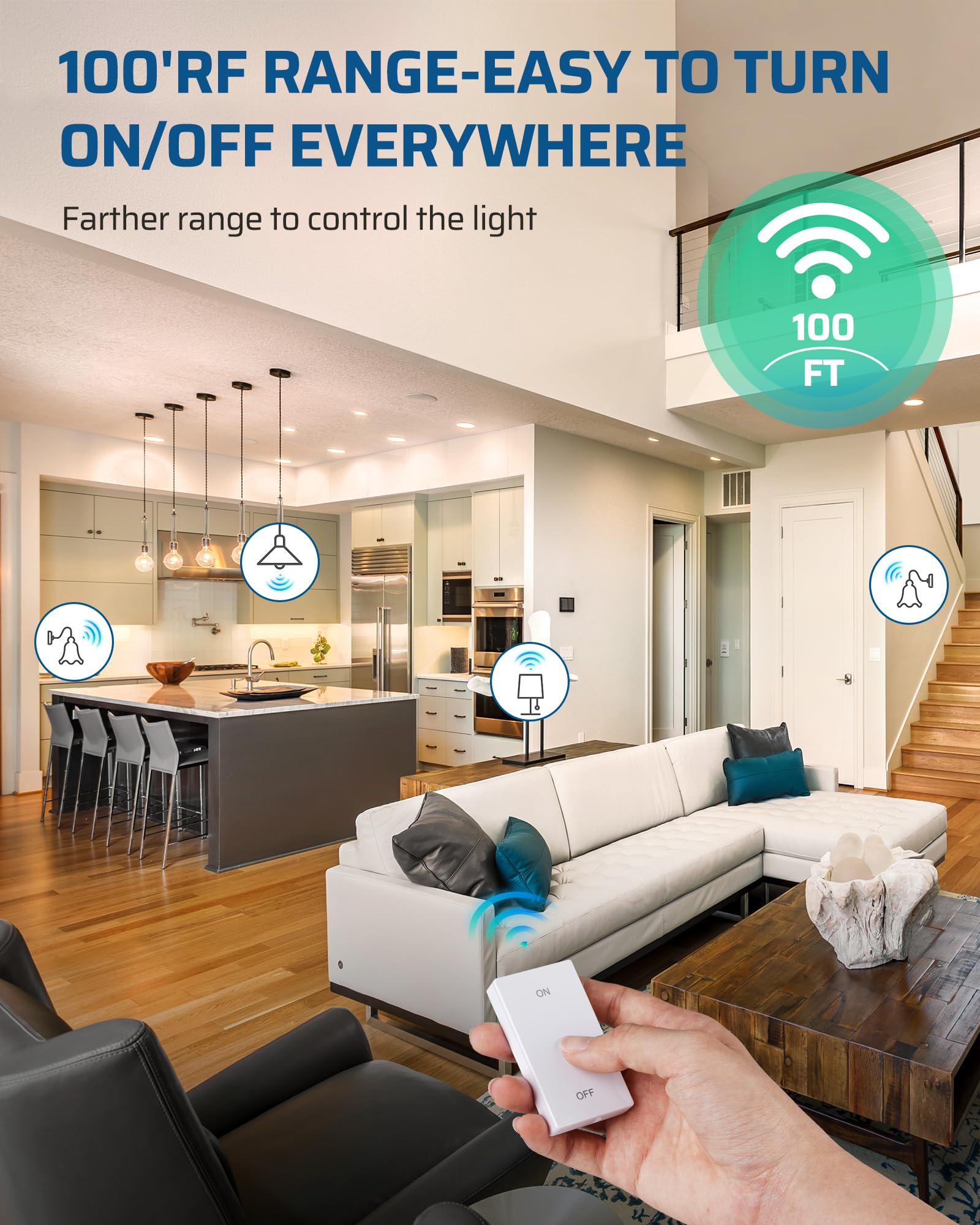 DEWENWILS E26/E27 compatibility for easy installation