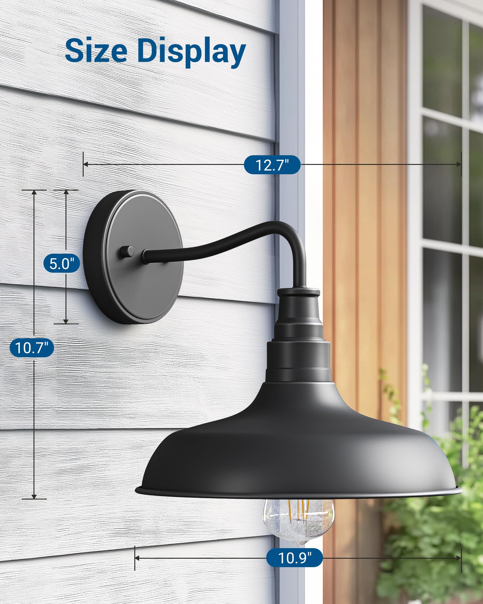DEWENWILS easy-install hardwired design simplifies mounting with included hardware.