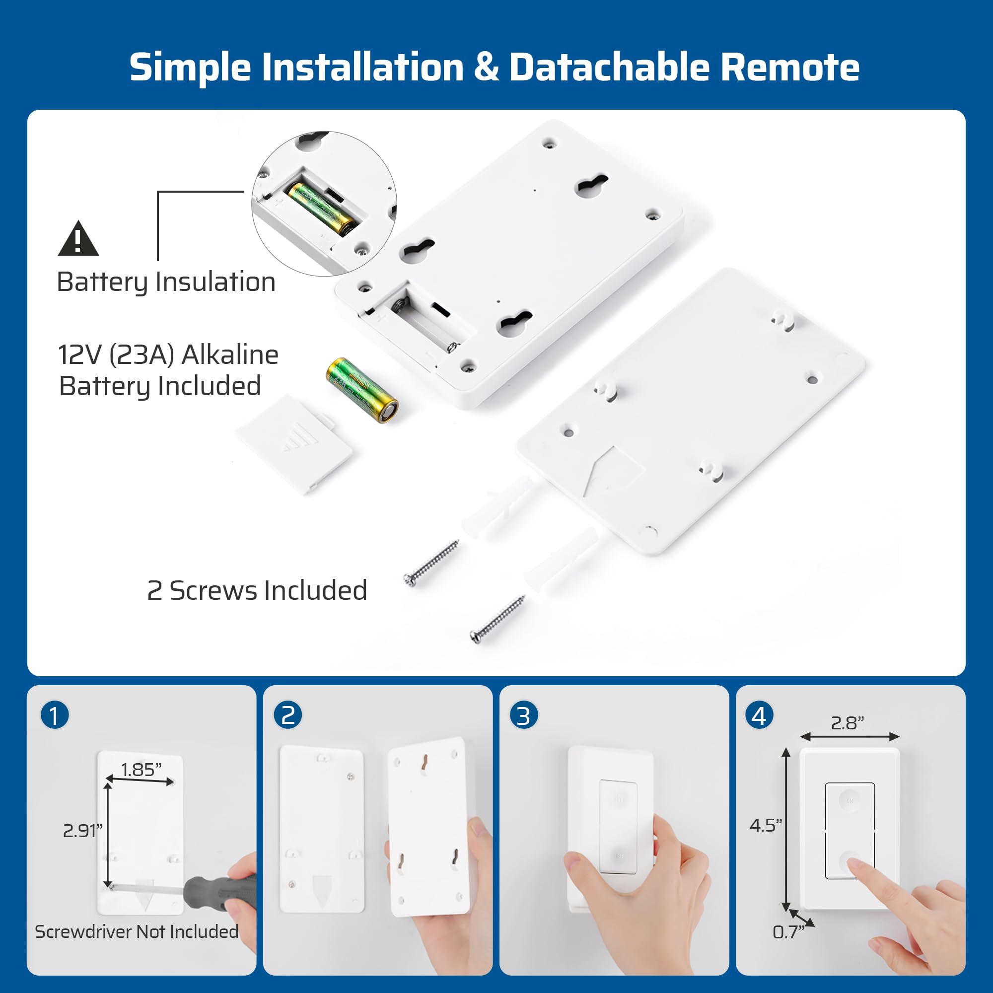 DEWENWILS safe retrofit kit for indoor lighting without rewiring.