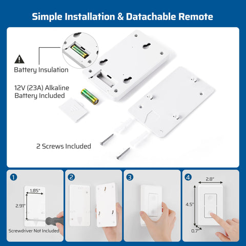DEWENWILS safe retrofit kit for indoor lighting without rewiring.