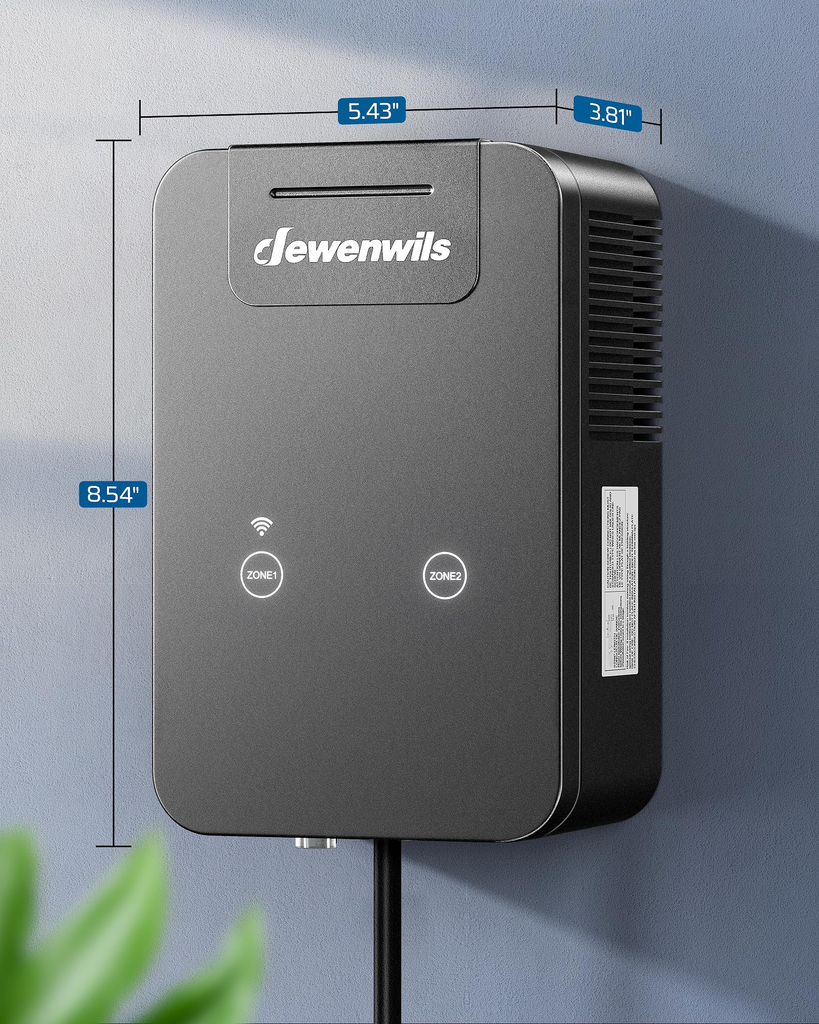 DEWENWILS energy-efficient design stays cooler while powering outdoor lights.