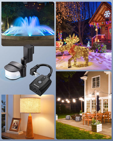 DEWENWILS energy-saving delay customizes lighting duration.