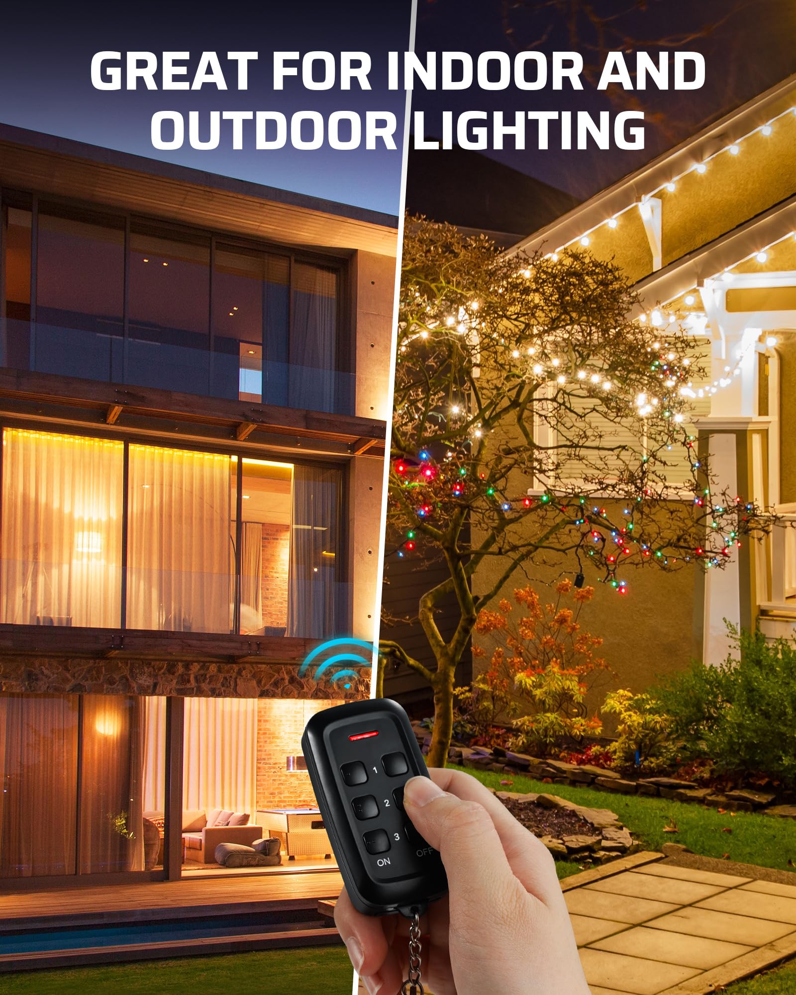 DEWENWILS ETL-listed remote outlet ensures safety and reliable performance.