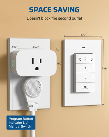 DEWENWILS expandable remote switch kit for more rooms
