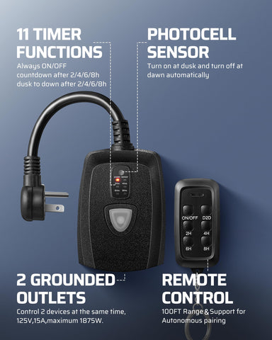 DEWENWILS flame-retardant weatherproof wiring for safer outdoor operation