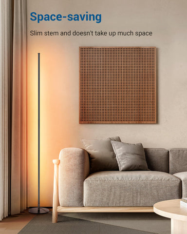 DEWENWILS floor lamp sturdy base minimizes wobble during movement