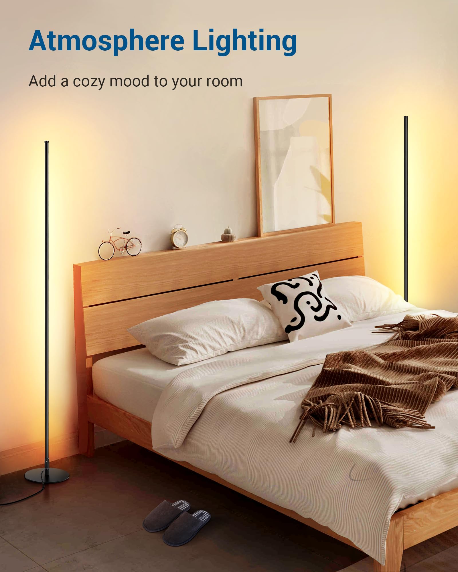 DEWENWILS floor lamp dimmable brightness lets you tailor ambience