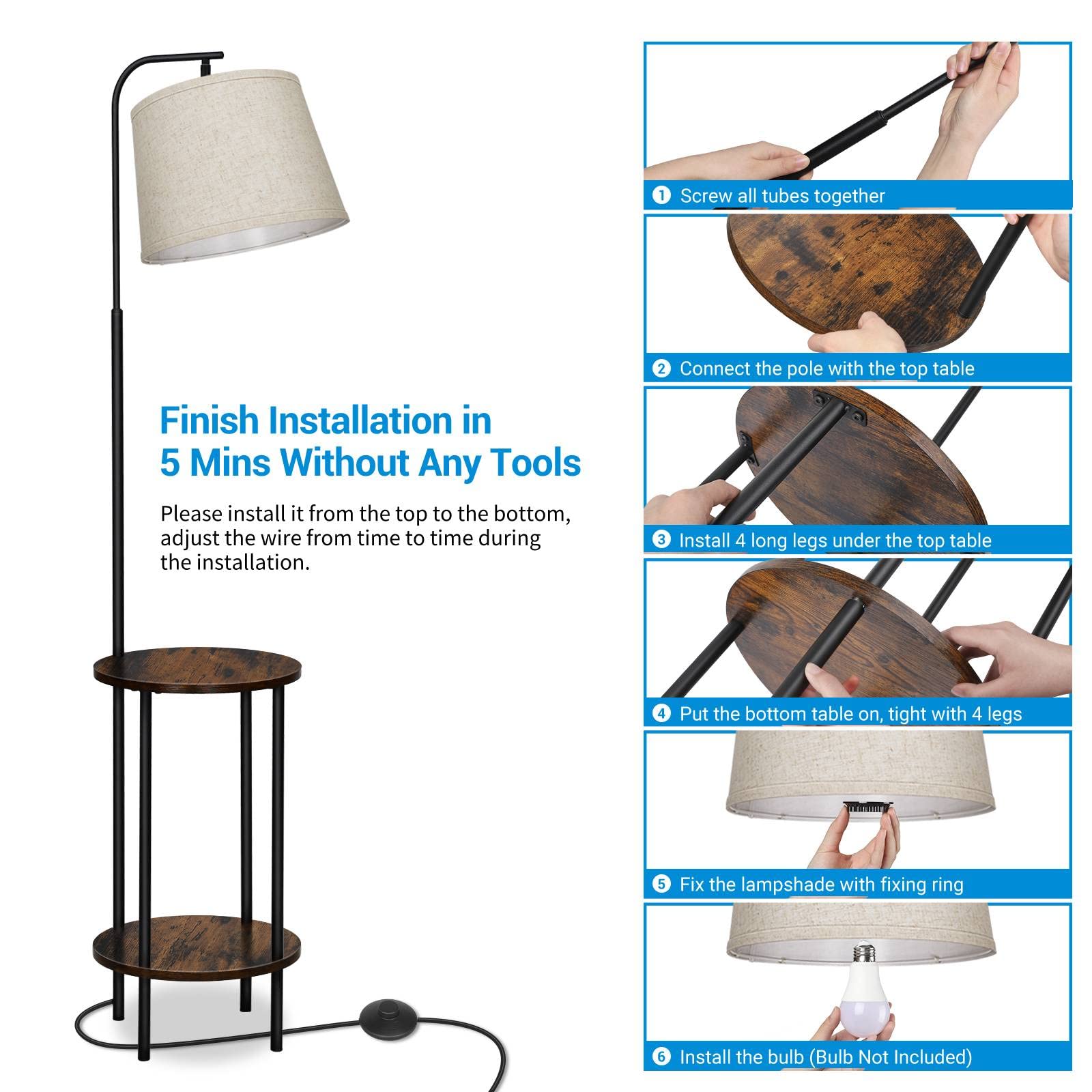 DEWENWILS reading light ideal for sofa, chair and bedside use