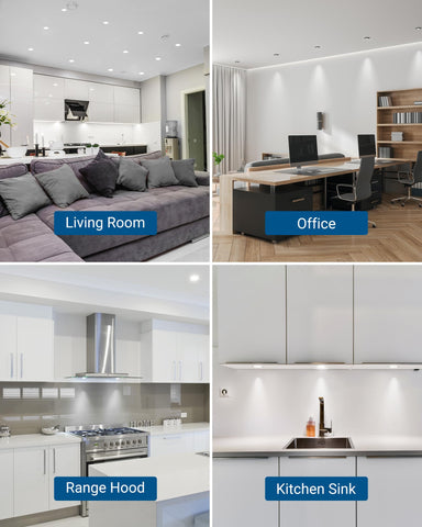 DEWENWILS GU10 dimmable bulbs installation ready, plug-and-play in fixtures.