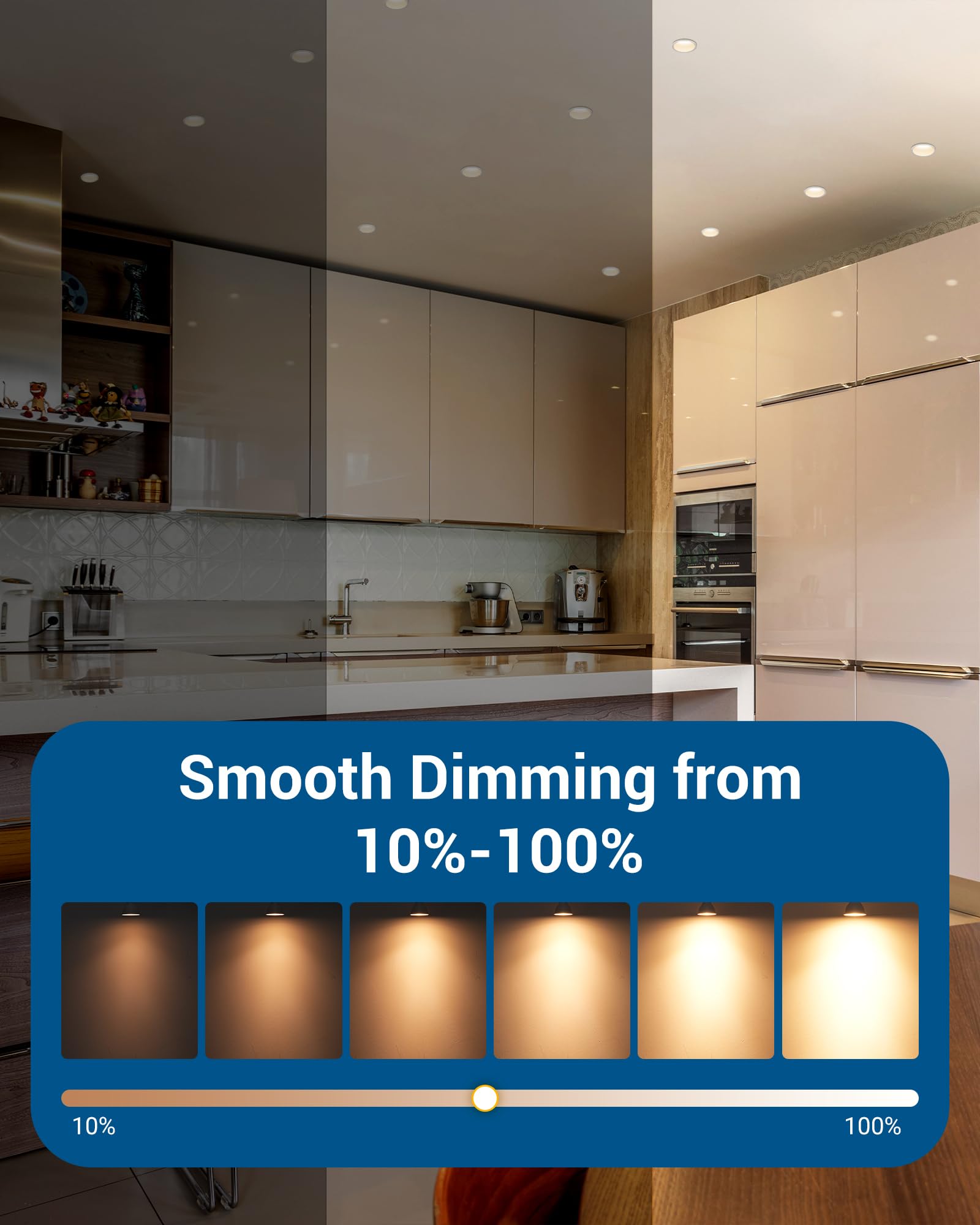 DEWENWILS GU10 bulb with long lifespan reduces replacements in busy kitchens and lounges.
