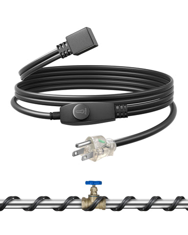 DEWENWILS heat cable for pipes provides reliable freeze protection for outdoor water lines.