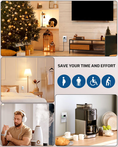 DEWENWILS holiday lights use with remotes for easy setup