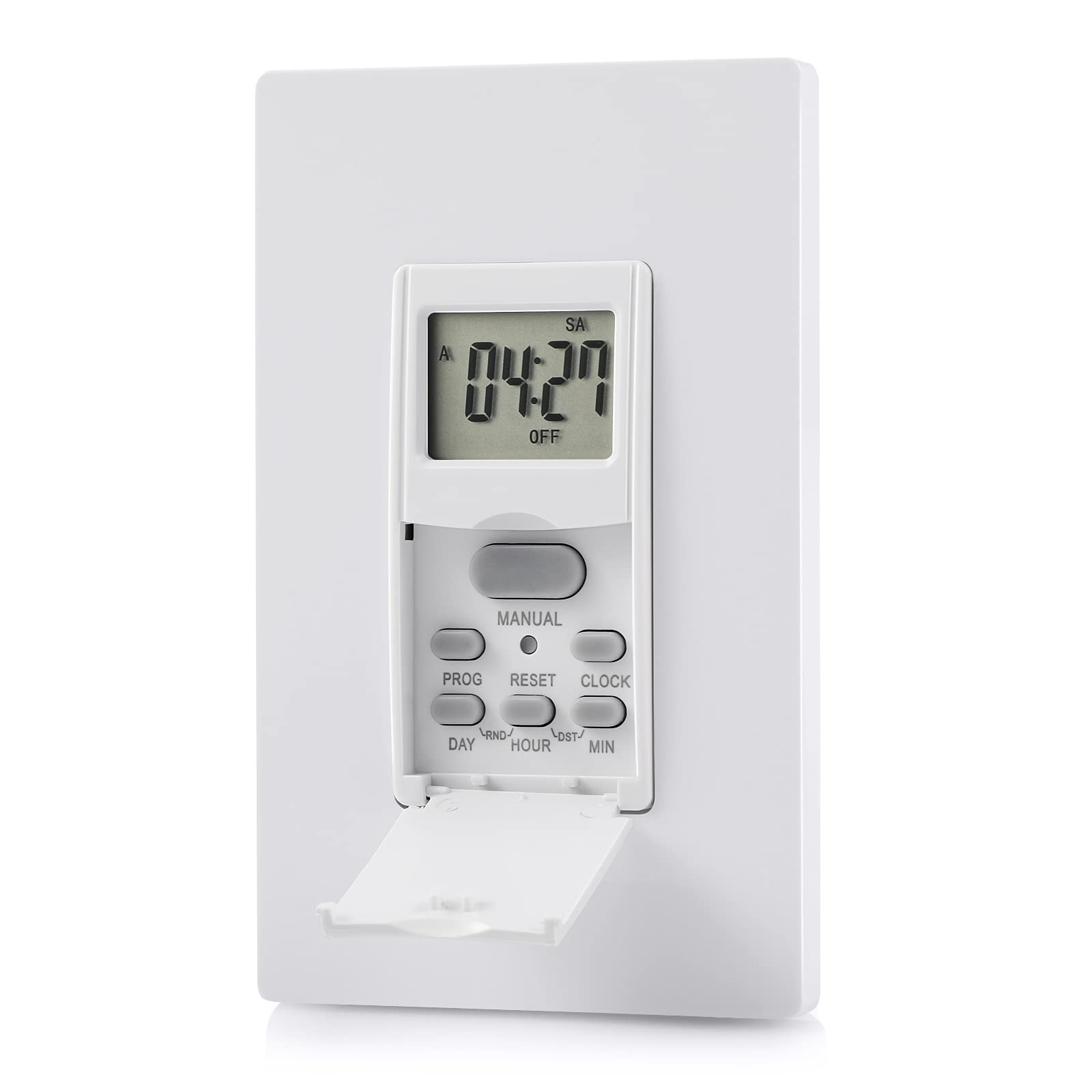 DEWENWILS in-wall timer switch 7-day program for consistent lighting.