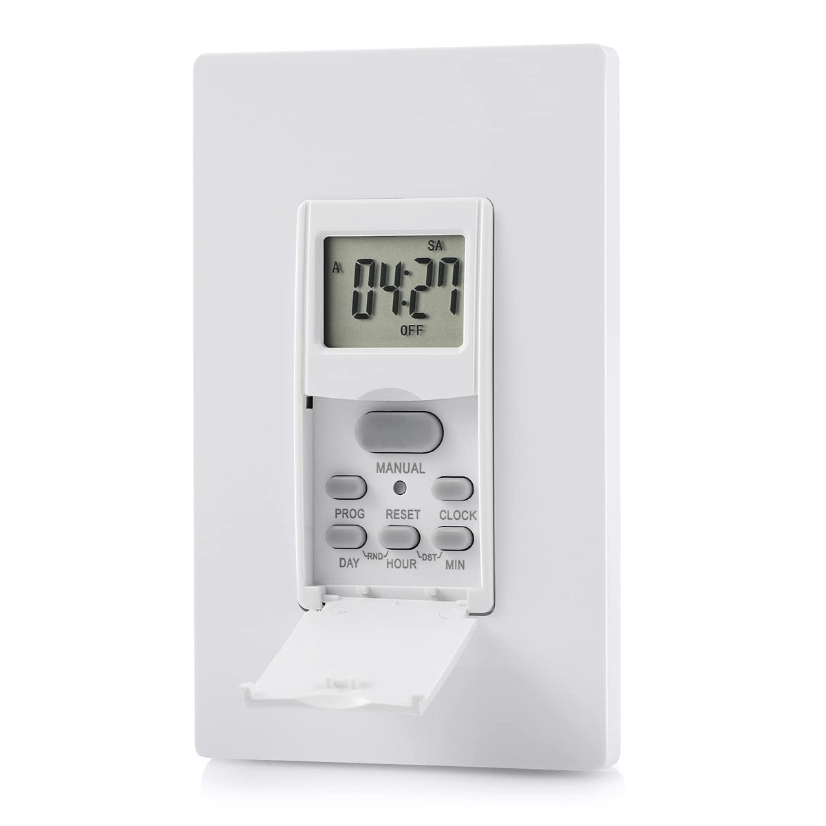 DEWENWILS in-wall timer switch 7-day program for consistent lighting.