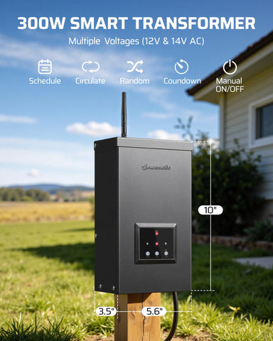 DEWENWILS easy indoor or outdoor installation for garages, patios, and paths