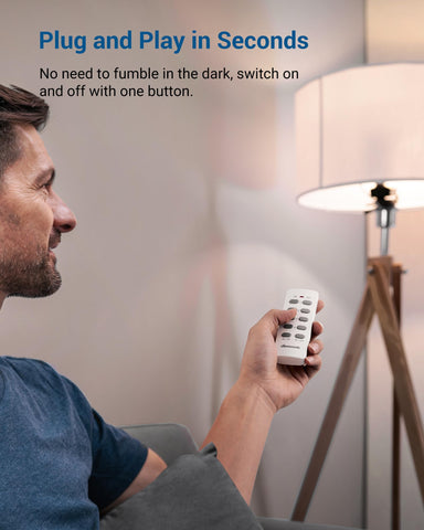 DEWENWILS indoor-outdoor use suitable for lights, fans, electronics.