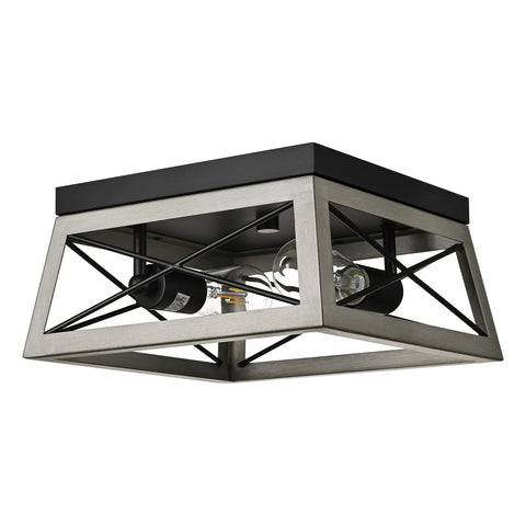 DEWENWILS complete flush mount light installation demonstrated