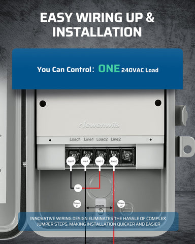 DEWENWILS IP44 weatherproof housing resistant to outdoor conditions