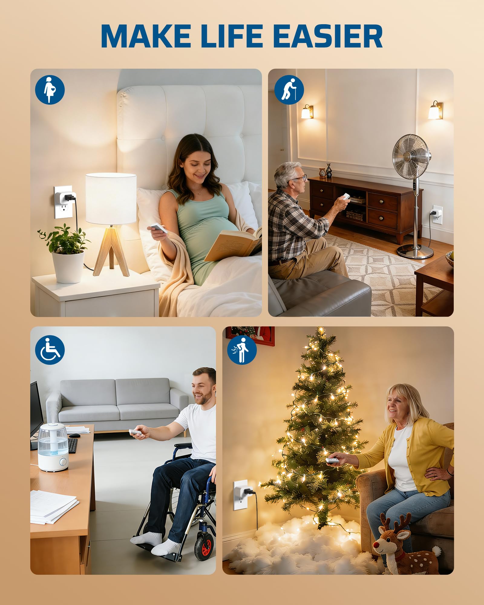 DEWENWILS control for lamps, fans, and appliances with ease