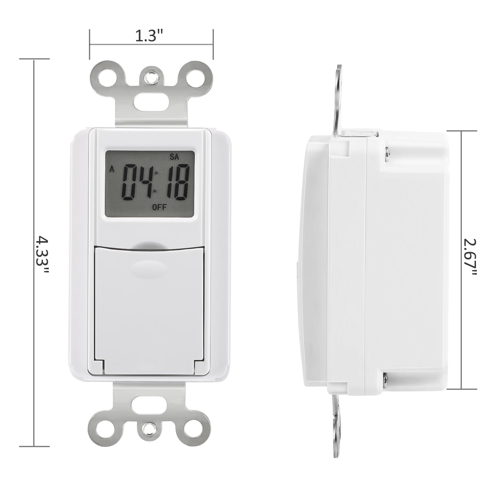 DEWENWILS timer preserves settings during outages with backup battery.