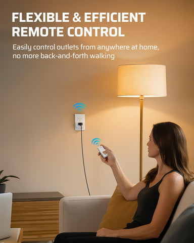 DEWENWILS magnetic remote base lets you mount or carry the switch.