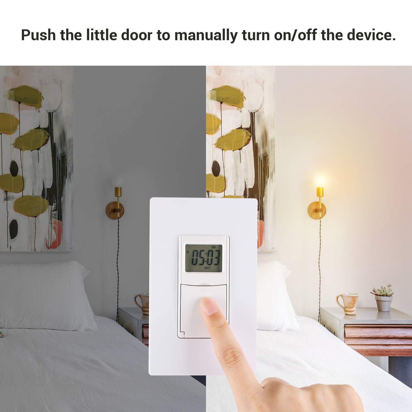 DEWENWILS ETL-listed timer ensures durable, safe operation.