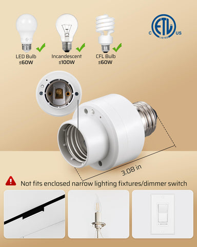 DEWENWILS no-wiring-needed retrofit lets you upgrade existing fixtures in minutes