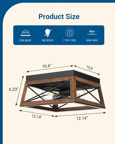 DEWENWILS open-bottom design simplifies bulb replacement and cleaning