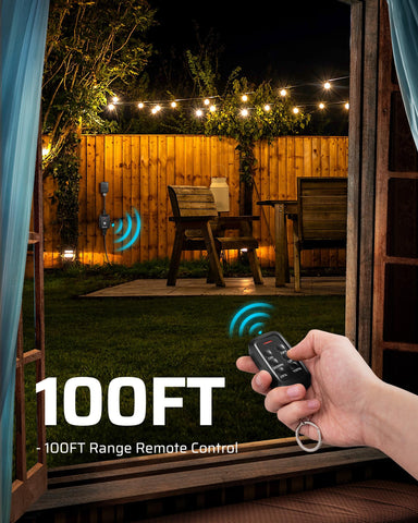 DEWENWILS dimmer with IP44 waterproof housing for outdoor use