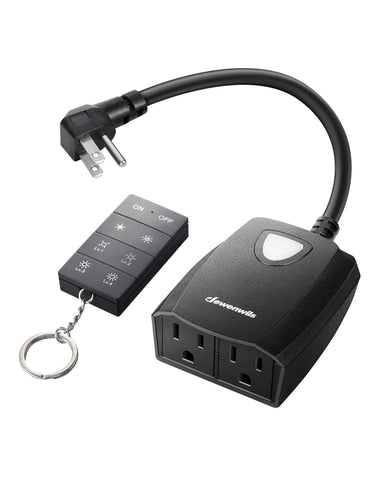 DEWENWILS outdoor dimmer remote control for string lights up to 100 ft.