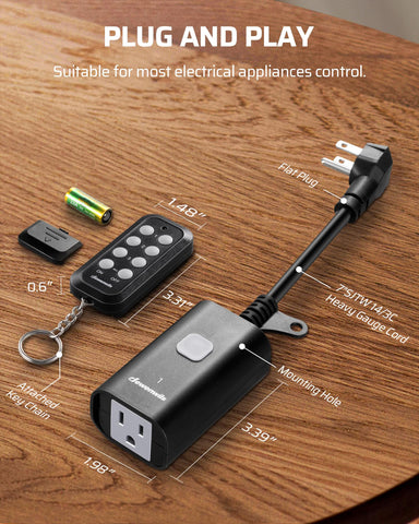DEWENWILS plug-and-play setup offers quick, hassle-free installation