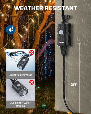 DEWENWILS 100ft range illustrates reliable signal through walls outdoors