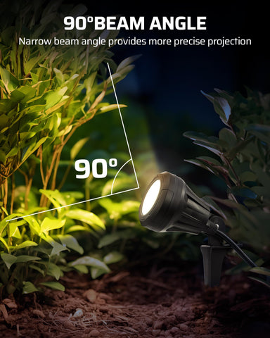 DEWENWILS spotlight includes a 5ft extension cord for flexible placement.