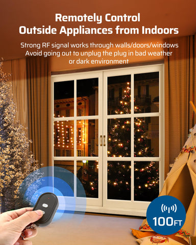 DEWENWILS extension cord highlights safe, weatherproof power connection.