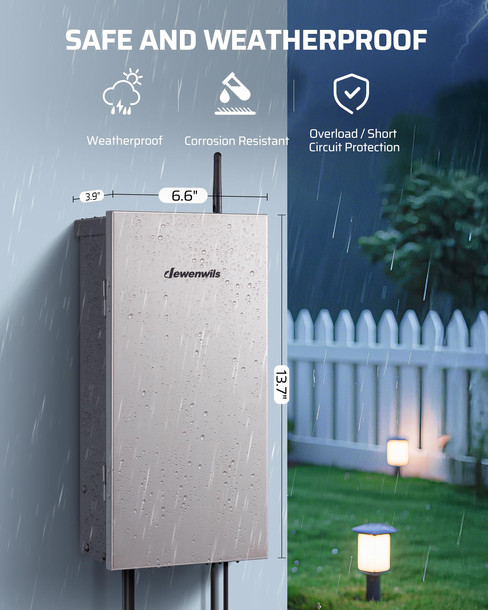 DEWENWILS safety features with overcurrent protection for reliable operation