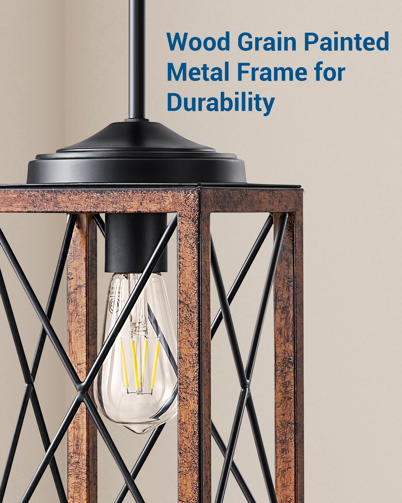 Dewenwils pendant light suitable for sloped ceilings and canopy adjustment