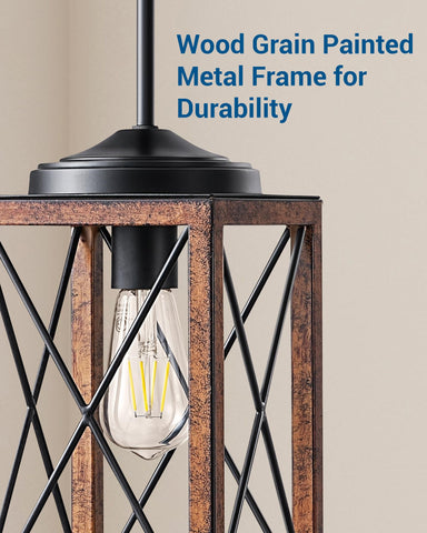 Dewenwils pendant light suitable for sloped ceilings and canopy adjustment