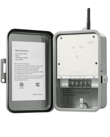 DEWENWILS pool pump timer front view with durable outdoor control panel