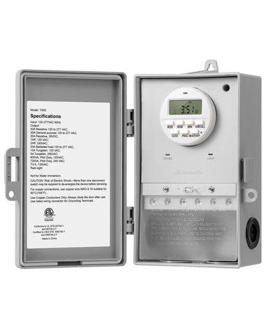 DEWENWILS pool timer outdoor housing provides weatherproof protection for all-season use.
