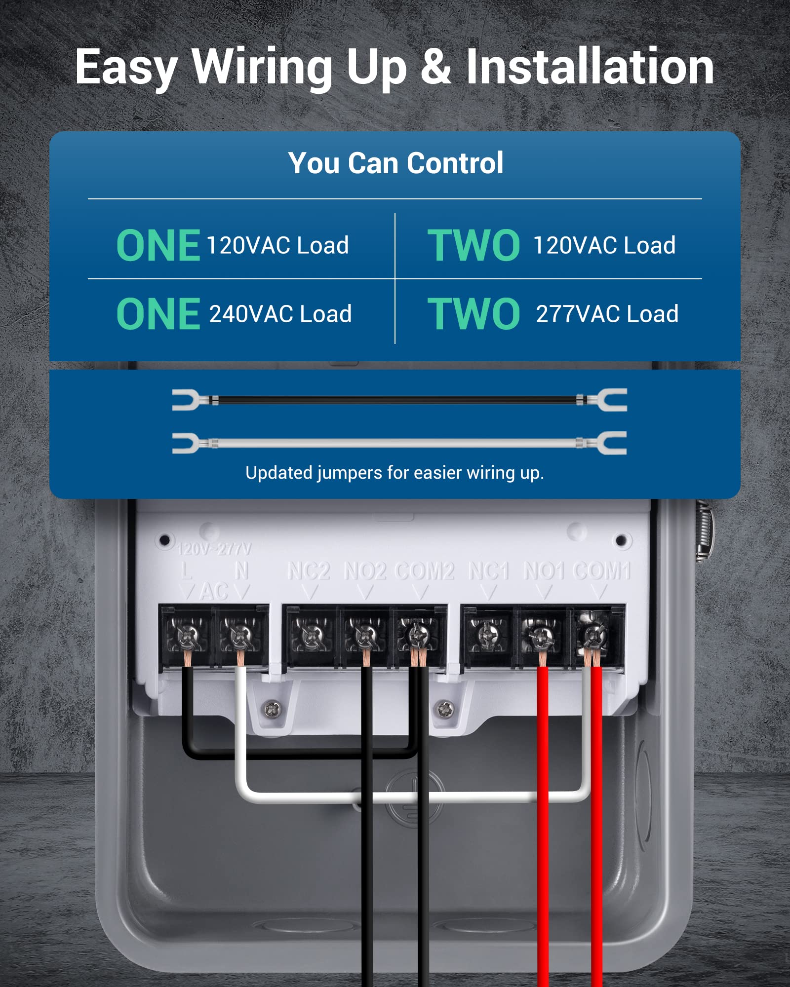 DEWENWILS pool timer wiring panel for quick safe setup