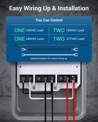 DEWENWILS pool timer wiring panel for quick safe setup