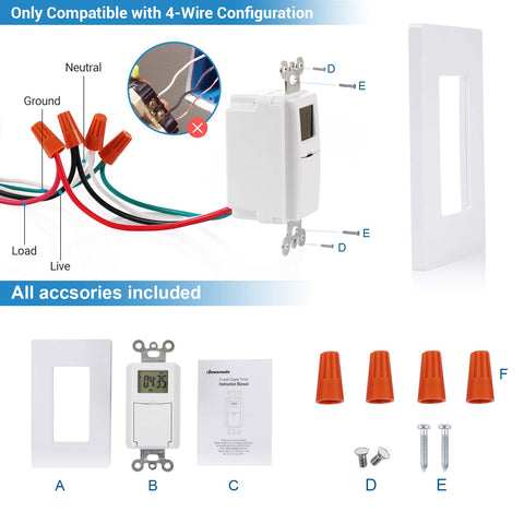 DEWENWILS timer features random and DST modes for realistic occupancy.
