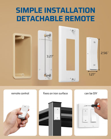 DEWENWILS 100ft range enables reliable control through walls.
