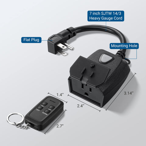 CR2032 battery included for immediate remote operation of the dimmer.