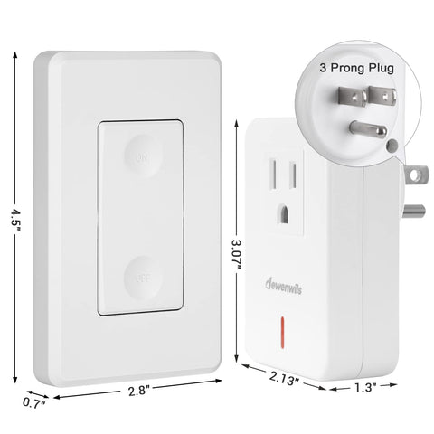 DEWENWILS remote control kit manages lamps and fans efficiently
