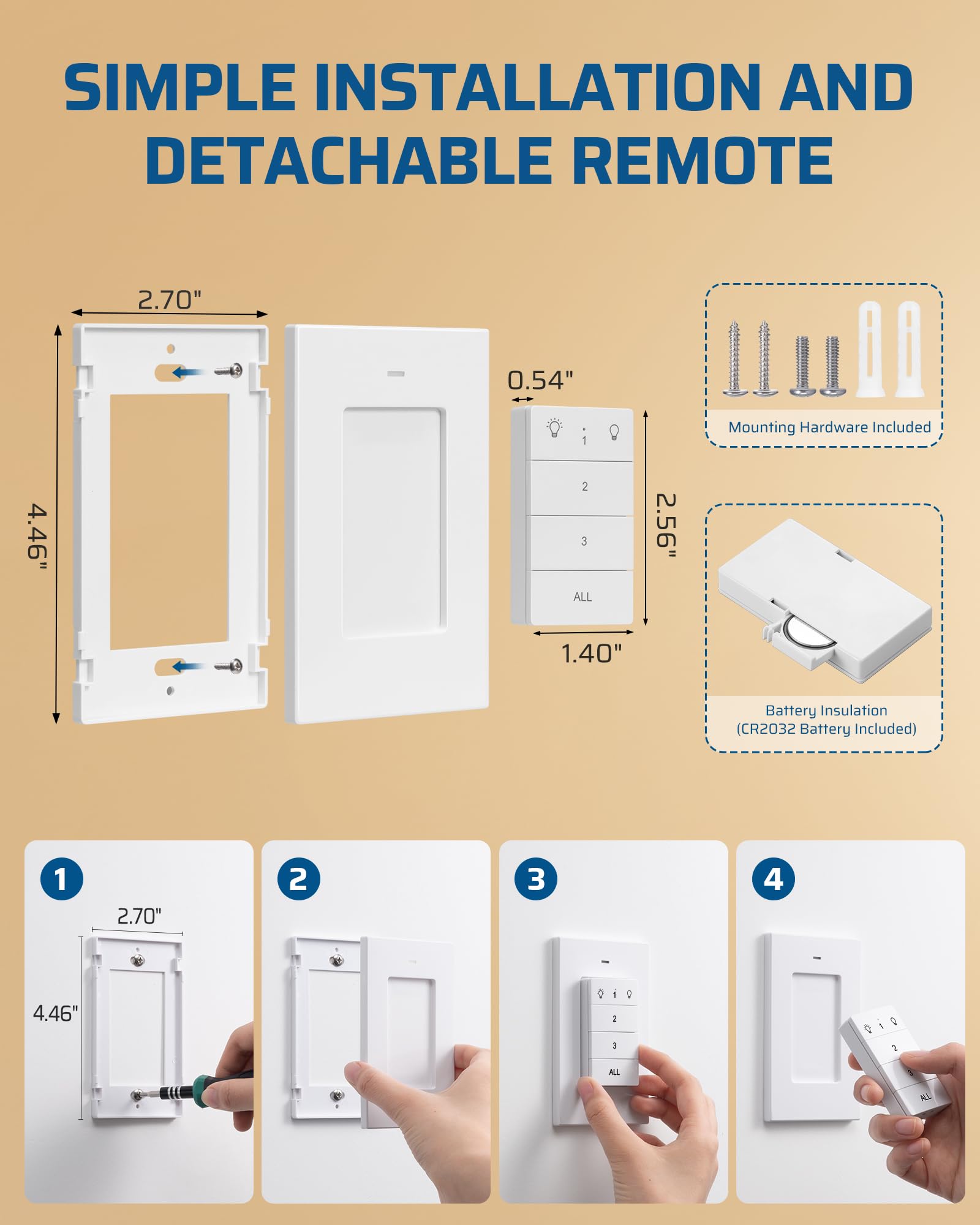 DEWENWILS safe 125 VAC 15 A rating for common appliances