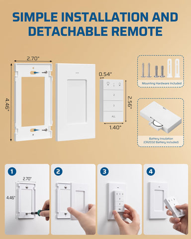 DEWENWILS safe 125 VAC 15 A rating for common appliances