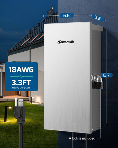 Various timer modes support customized lighting routines for outdoor spaces.