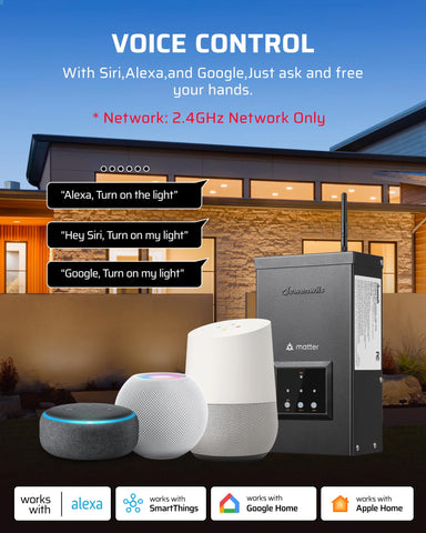 DEWENWILS compatibility with Apple Home, Alexa and Google Assistant for seamless control