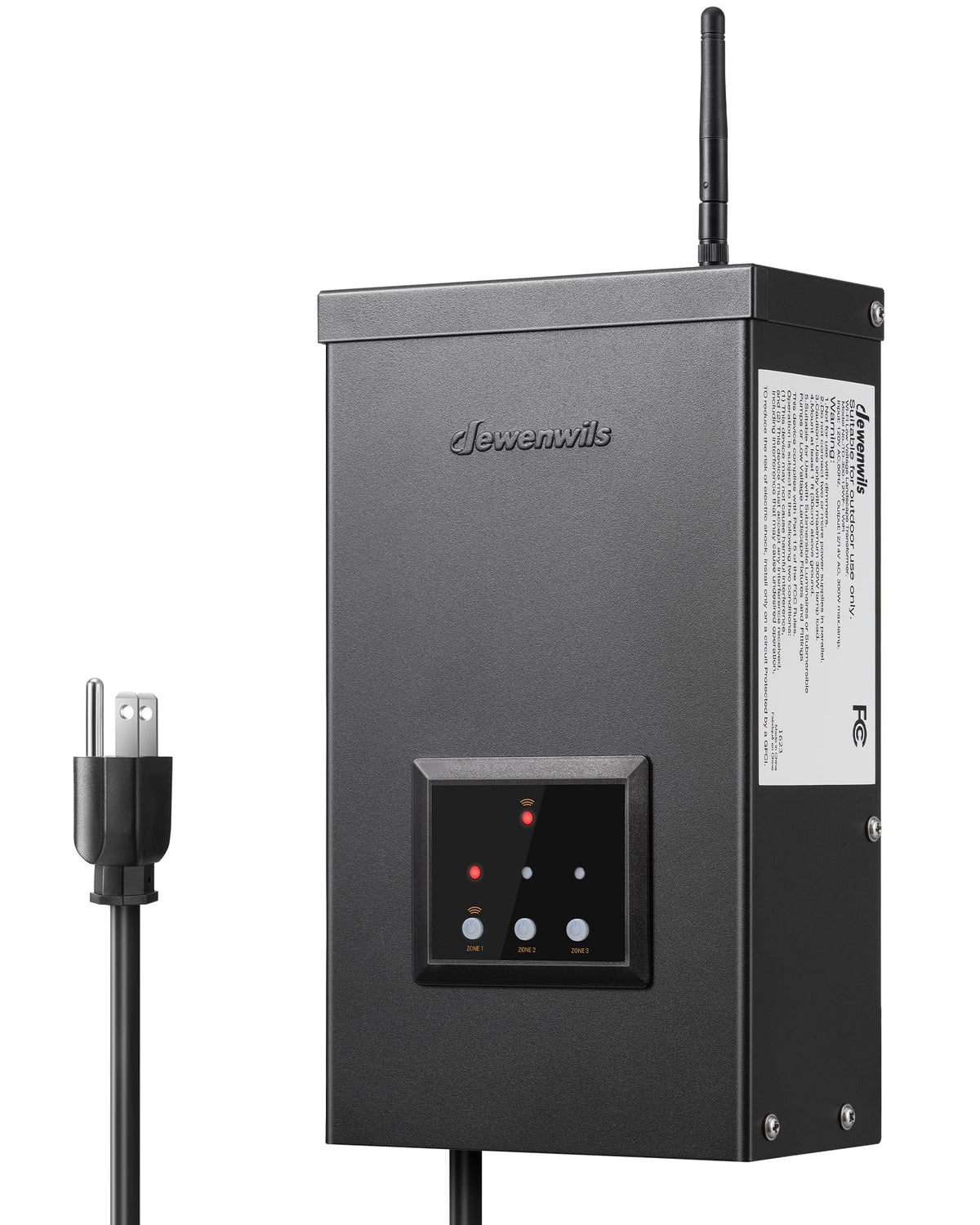 DEWENWILS smart transformer with remote app control for convenient lighting.